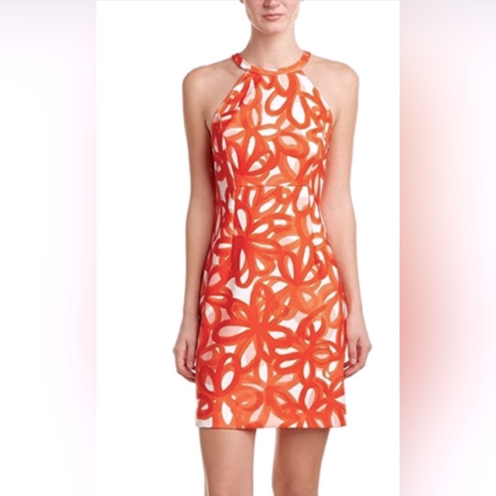 Trina Turk Red and Pink Dress NWT